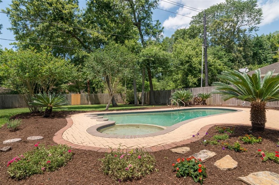 Tree lined pool